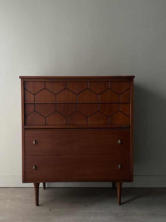 Walnut tallboy