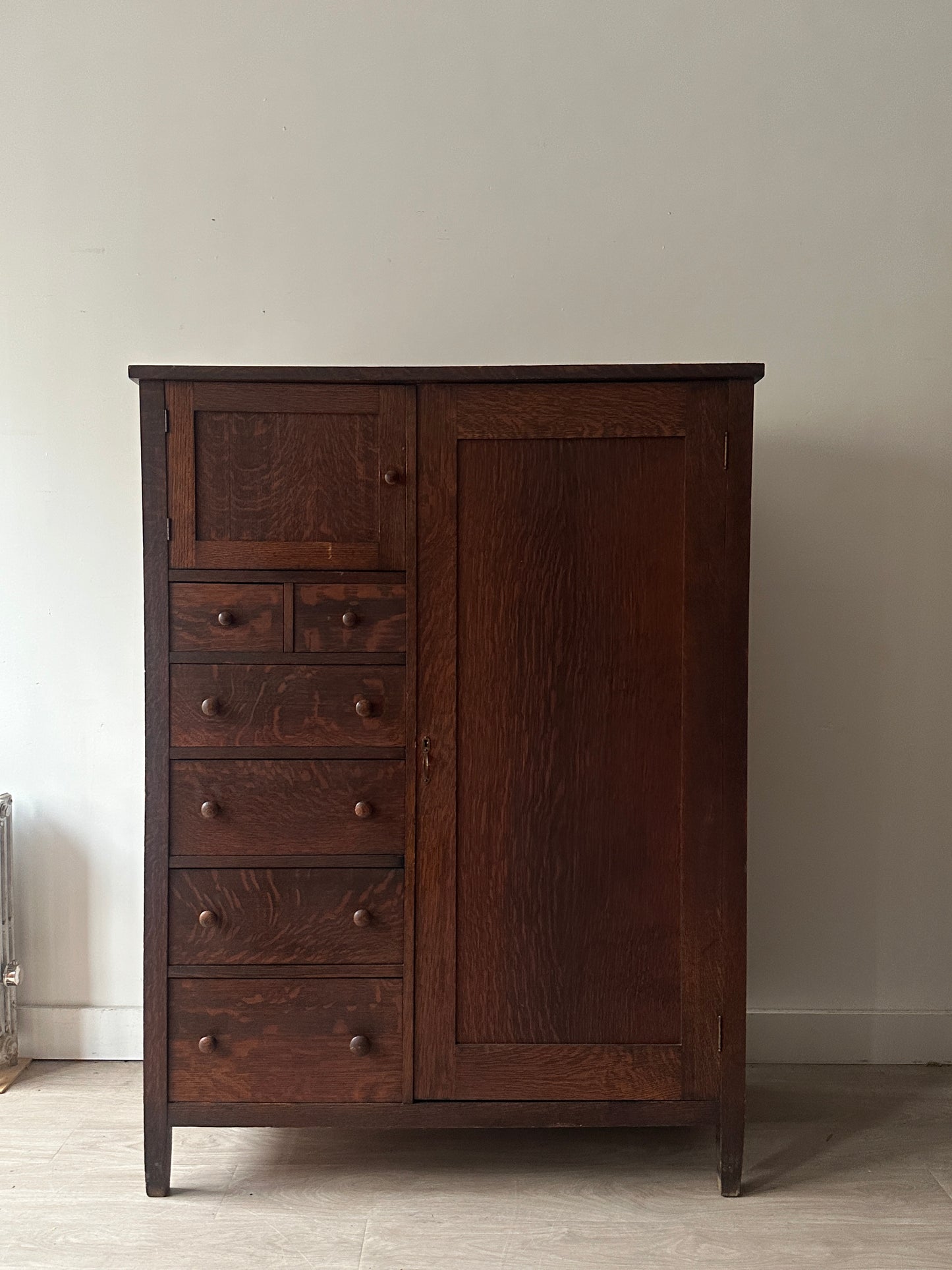 Dark oak armoire