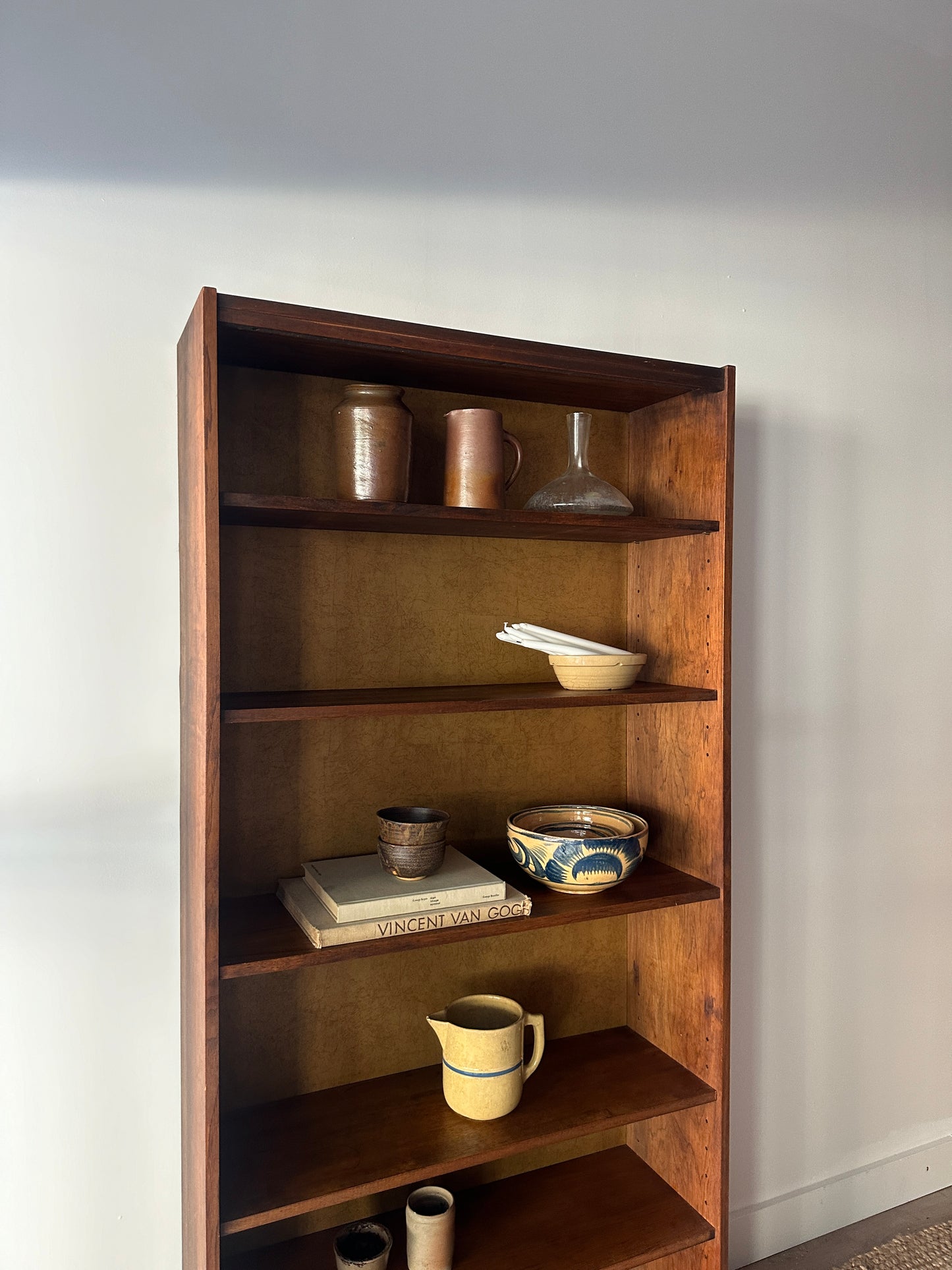 Walnut shelves