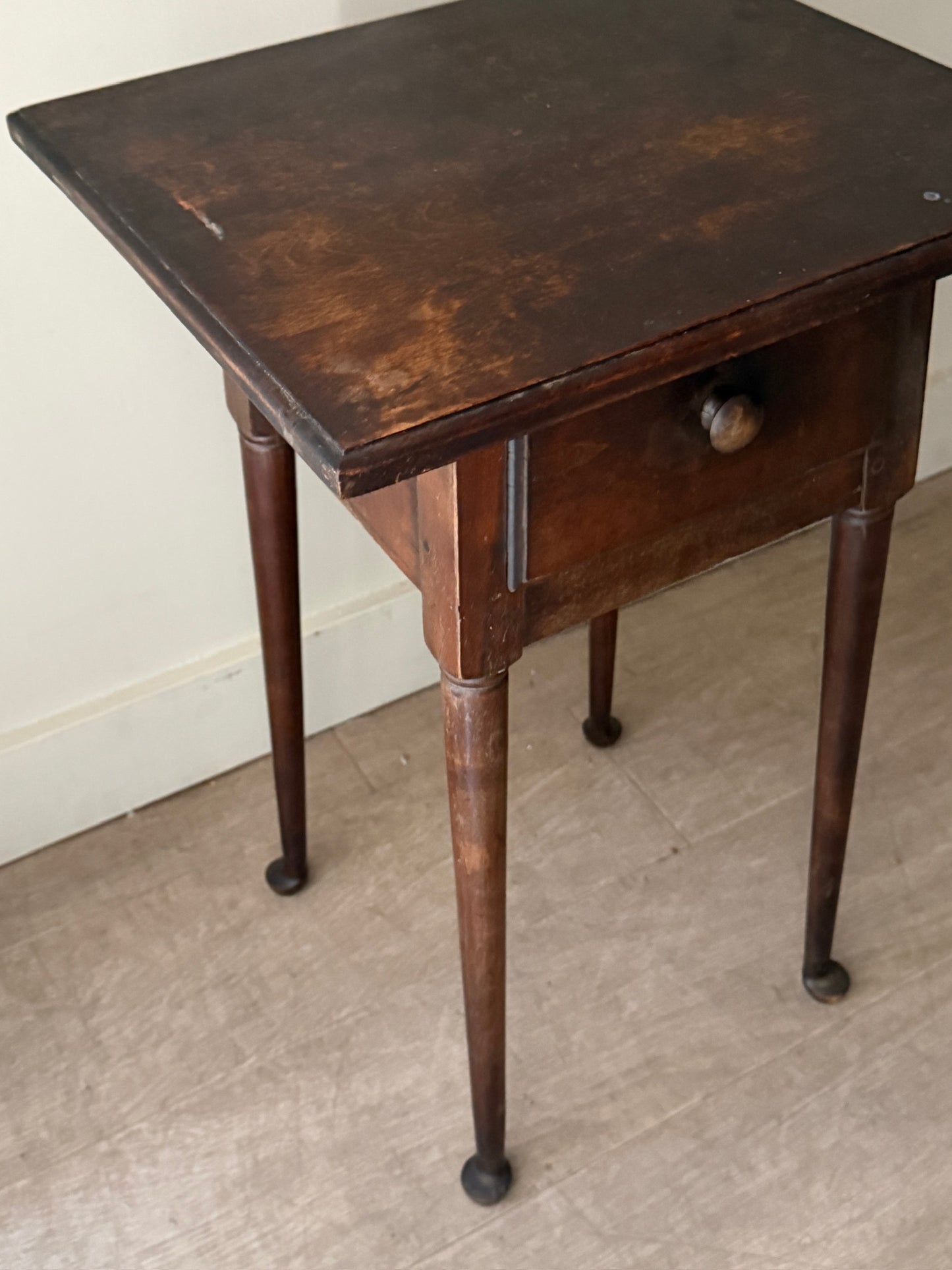Walnut side table