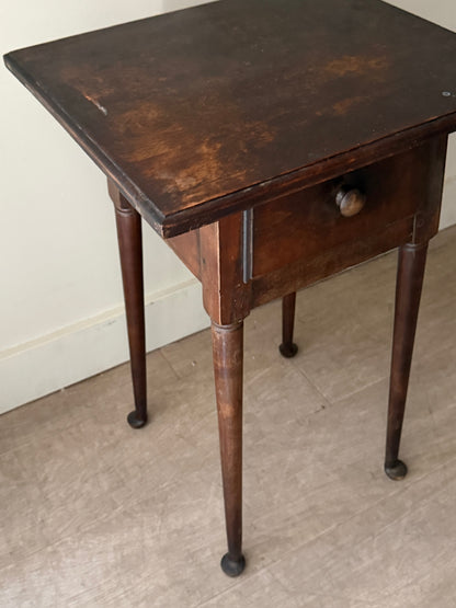 Walnut side table