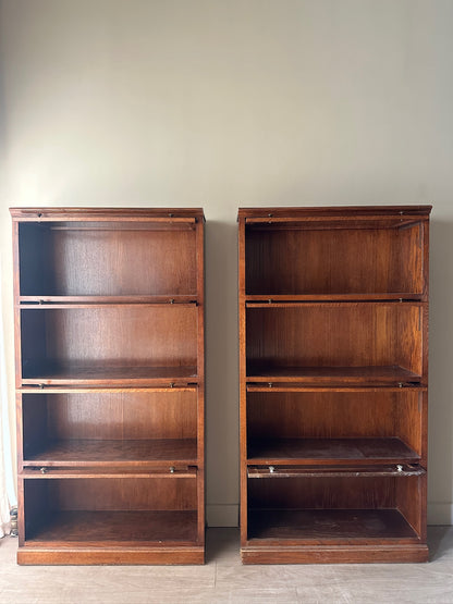 2 oak barrister cases. Sold individually.