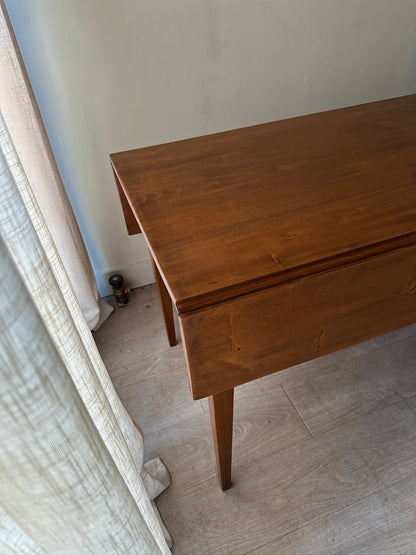 Pine drop leaf harvest table