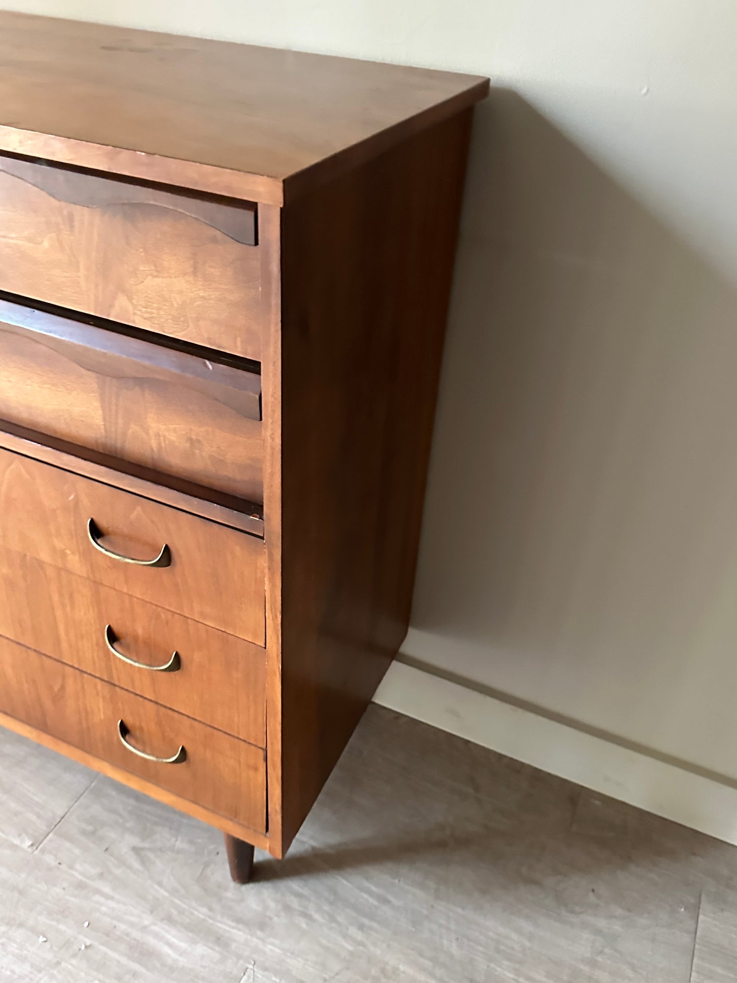 Walnut inlay tallboy