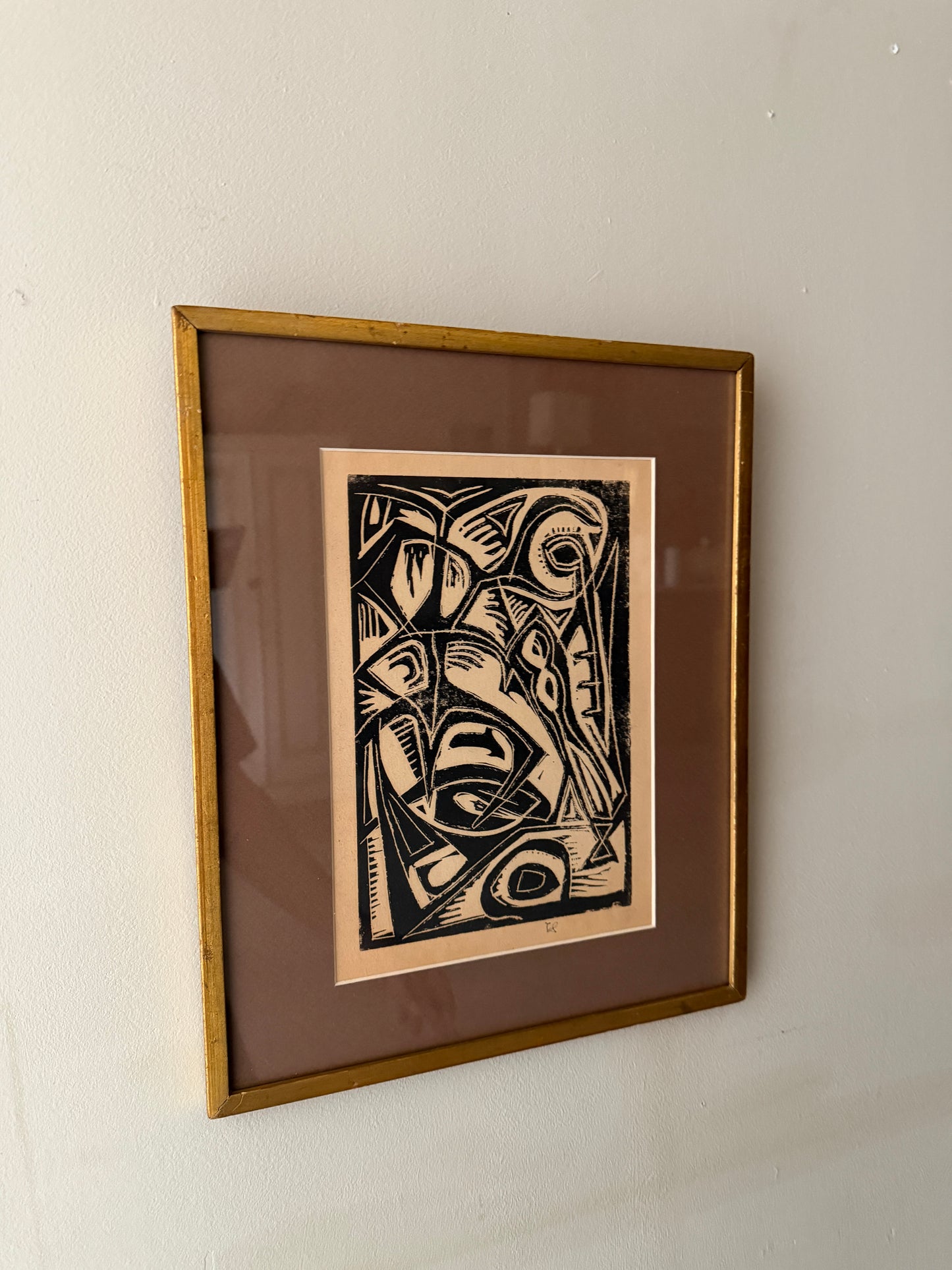 Woodblock print. Signed.