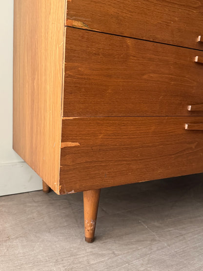 Walnut burlwood gentleman’s dresser