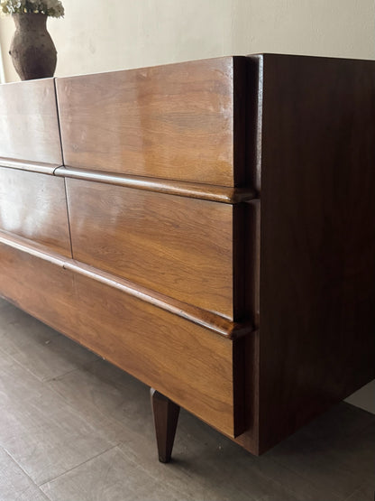 Walnut 9 drawer dresser