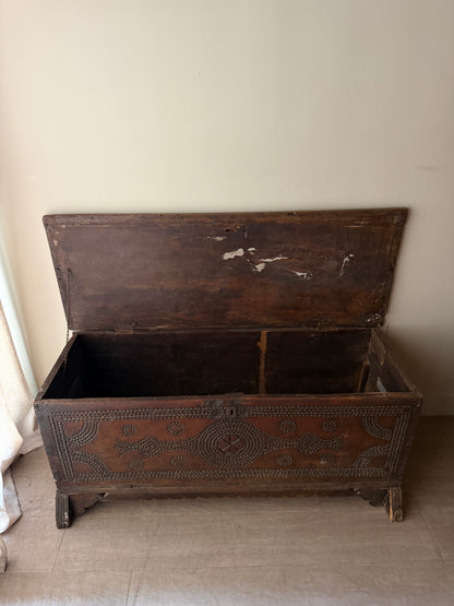 Italian walnut cassone