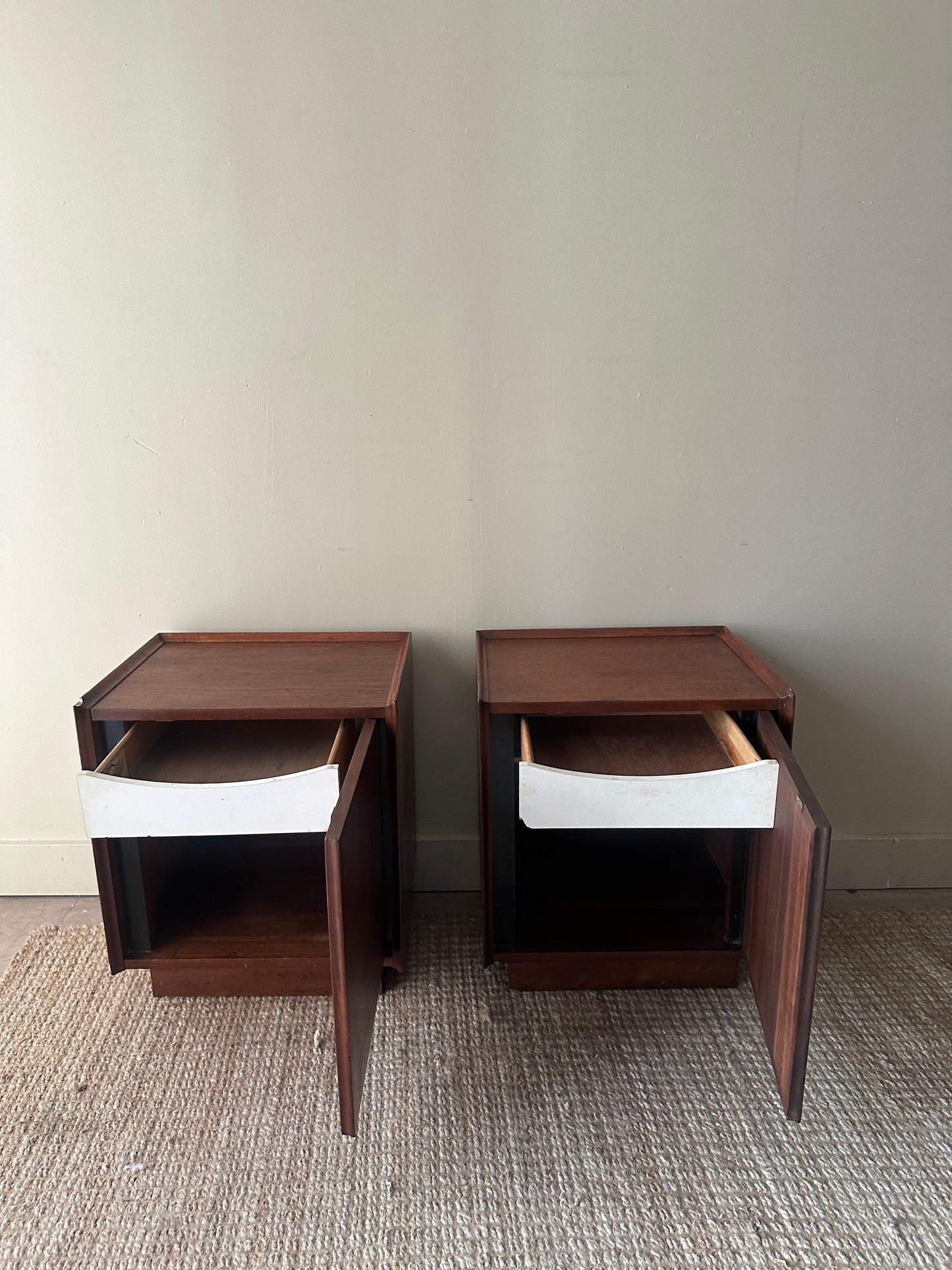 Walnut nightstands (sold individually)