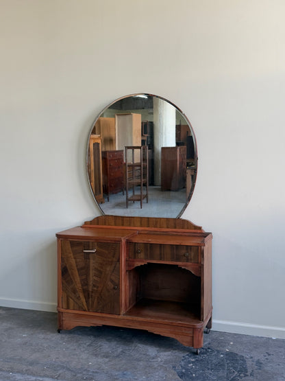 Walnut vanity