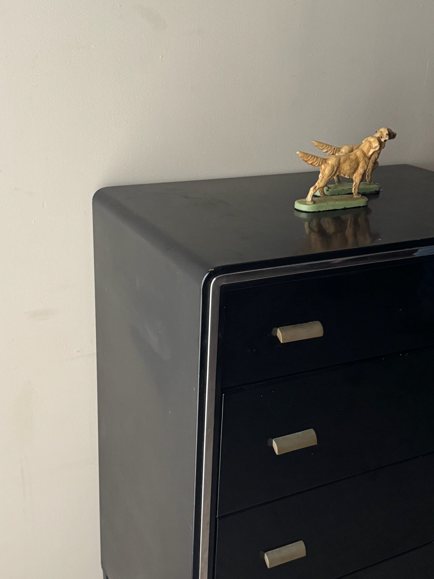 Norman Bel Geddes for Simmons steel tallboy dresser