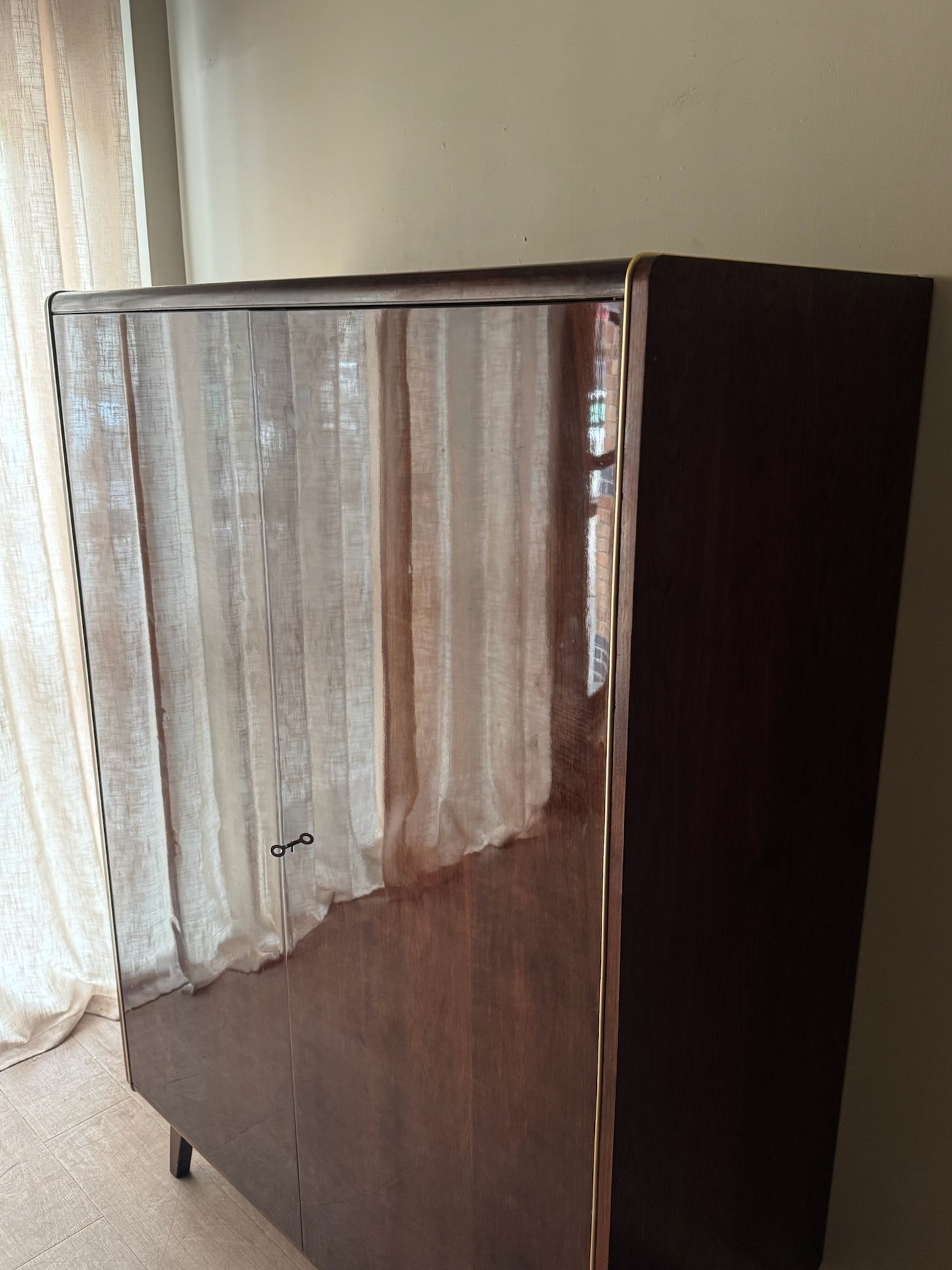 Landsman & Nepozitek for Jitona Czech walnut armoire
