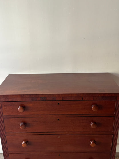 Mahogany Sheraton dresser