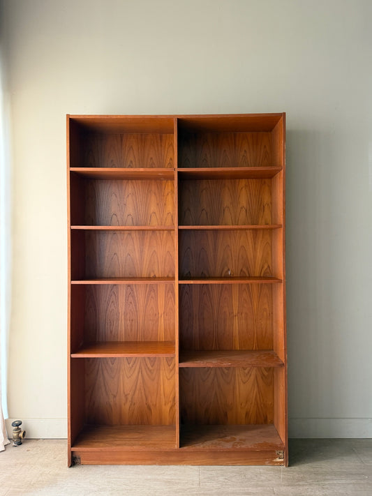 Teak shelving unit