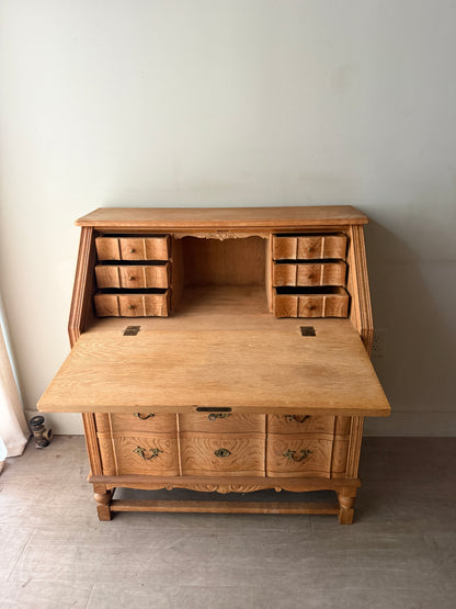 Danish oak secretary dresser