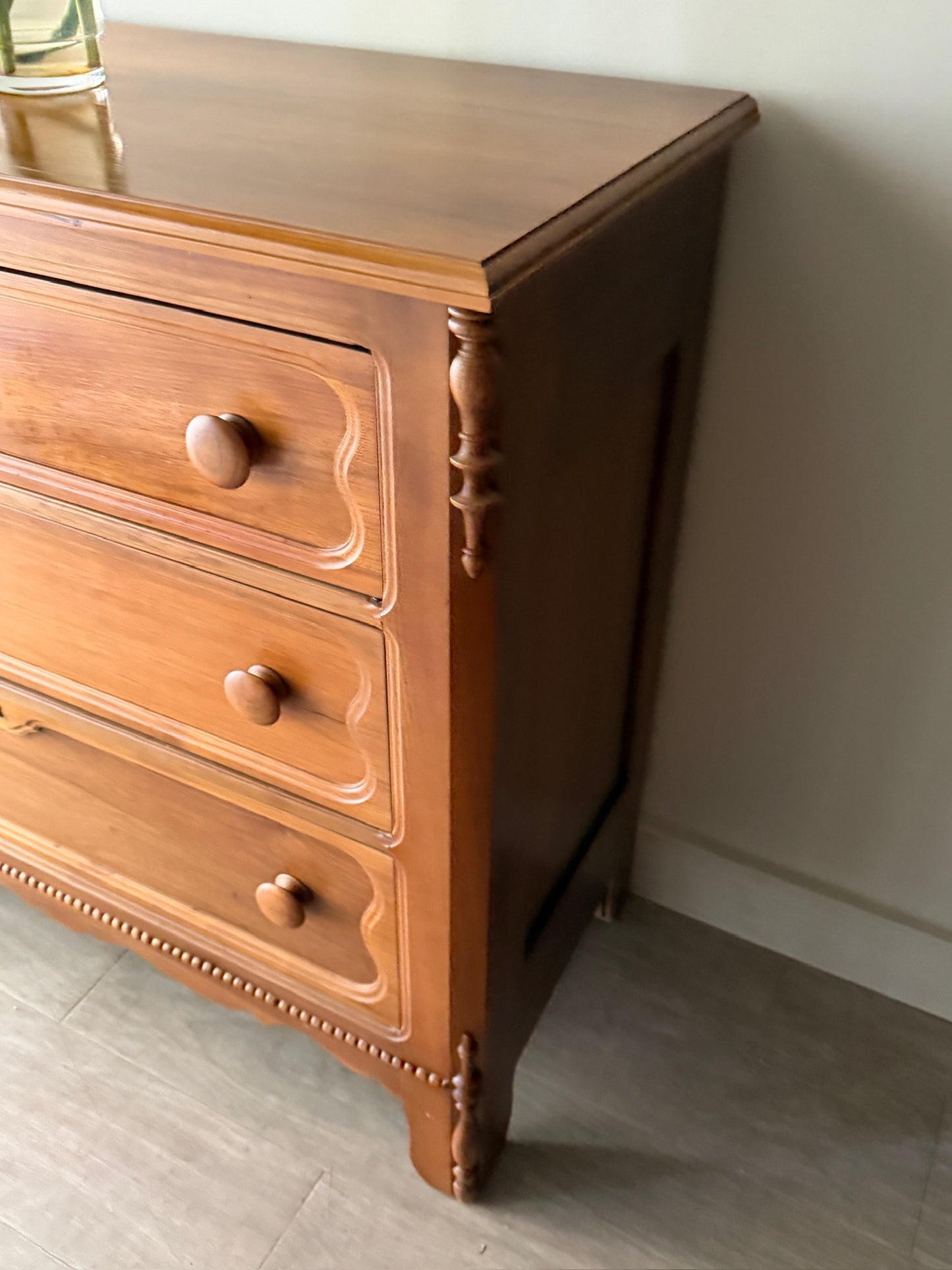 Walnut 3 drawer dresser