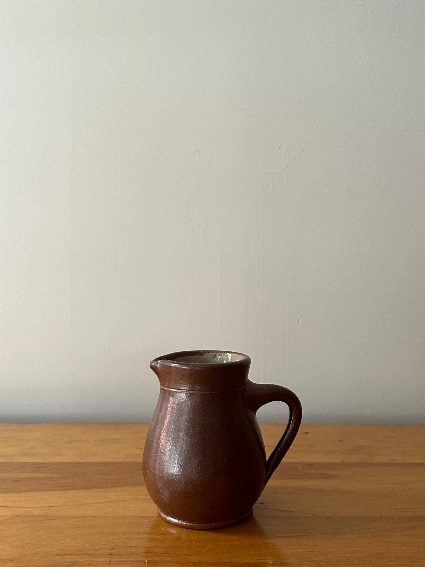 Small brown pitcher