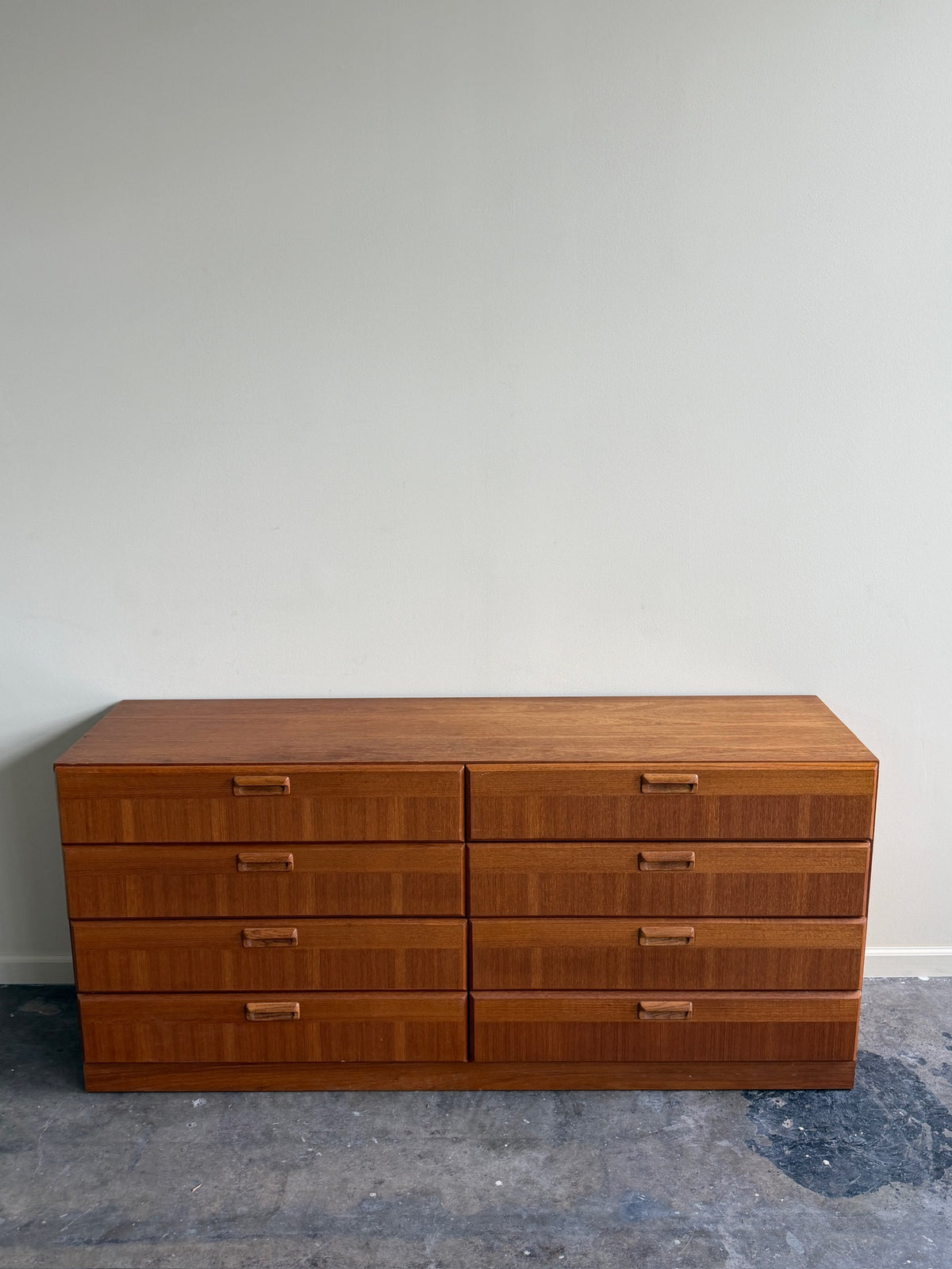 Dixie teak 8 drawer dresser