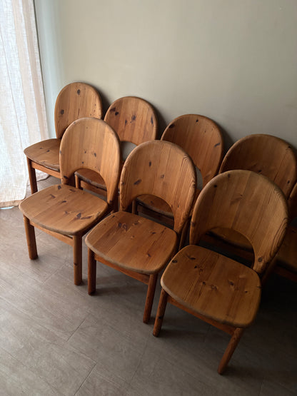 Niels Koefoed pine dining chairs. Sold in sets of 4.