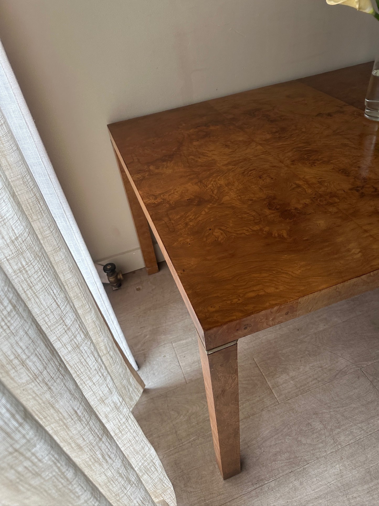 Lane Burlwood dining table with extension