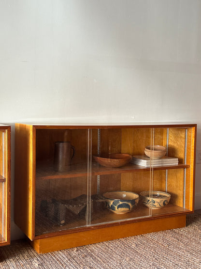 Maple display case. Sold individually.