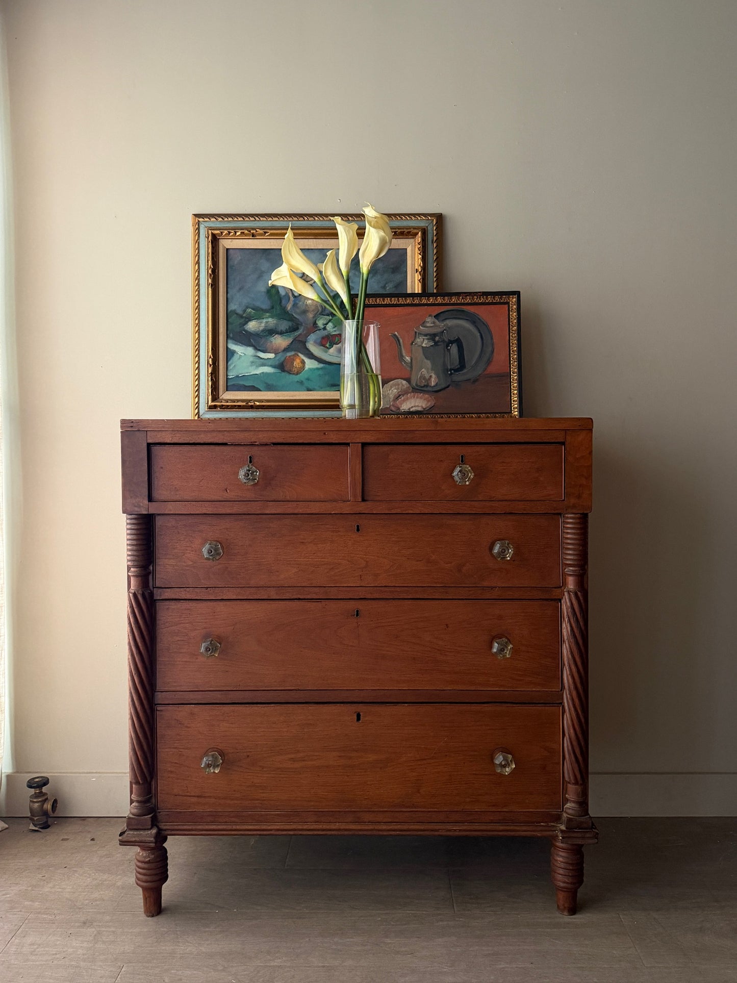 Pennsylvania Sheraton walnut dresser