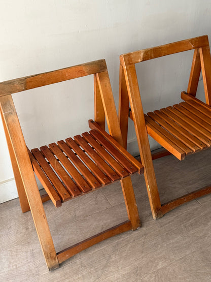 Pair of folding chairs