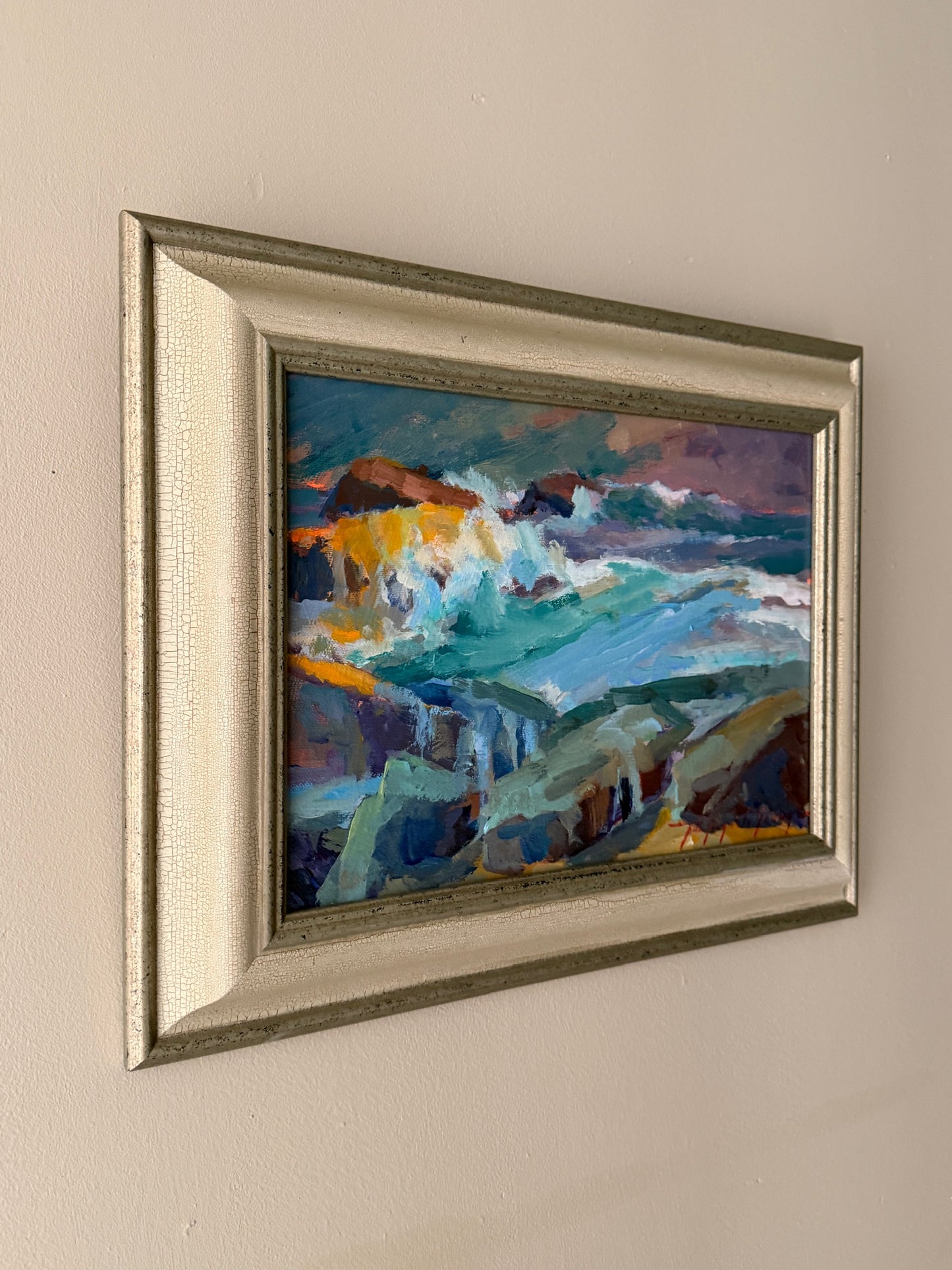 Abstract seascape. Signed.