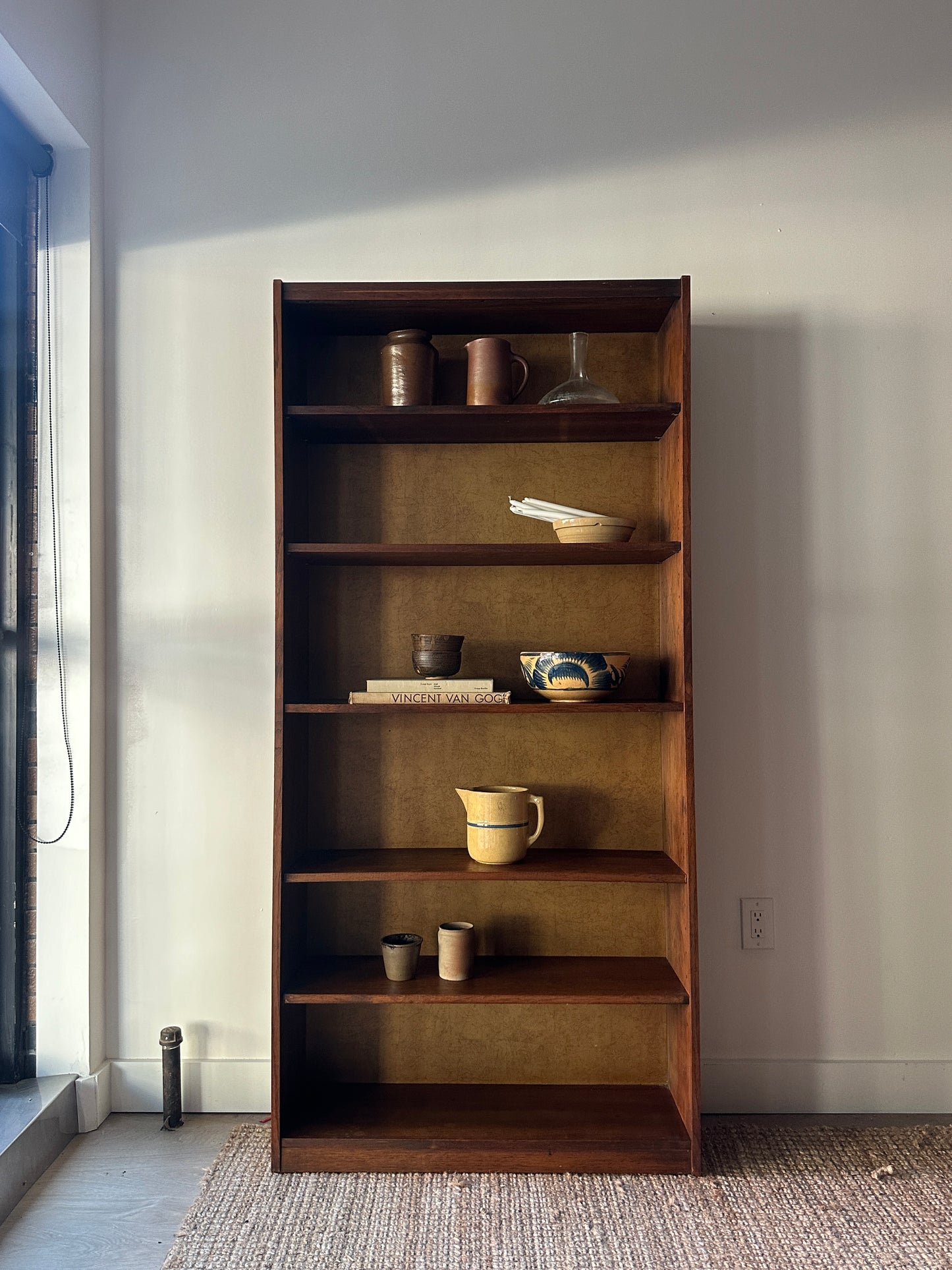 Walnut shelves