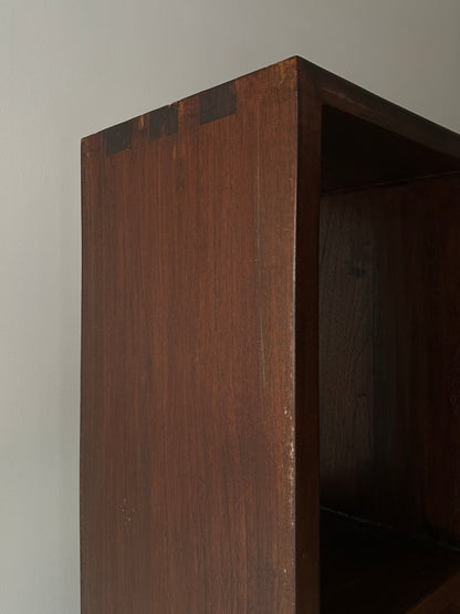 Dark teak bookcase