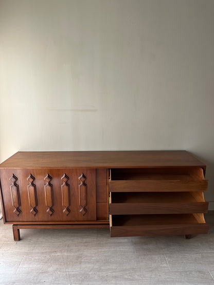 Walnut credenza