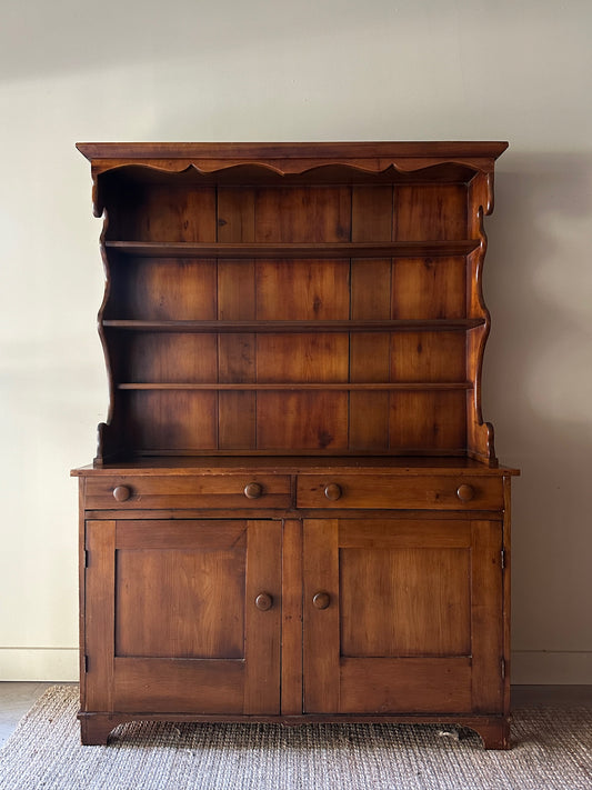 Pine Stepback Hutch