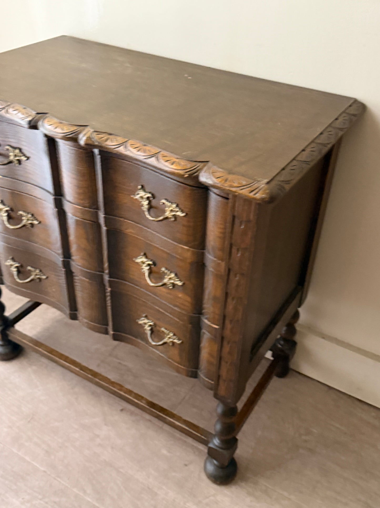Danish oak side table