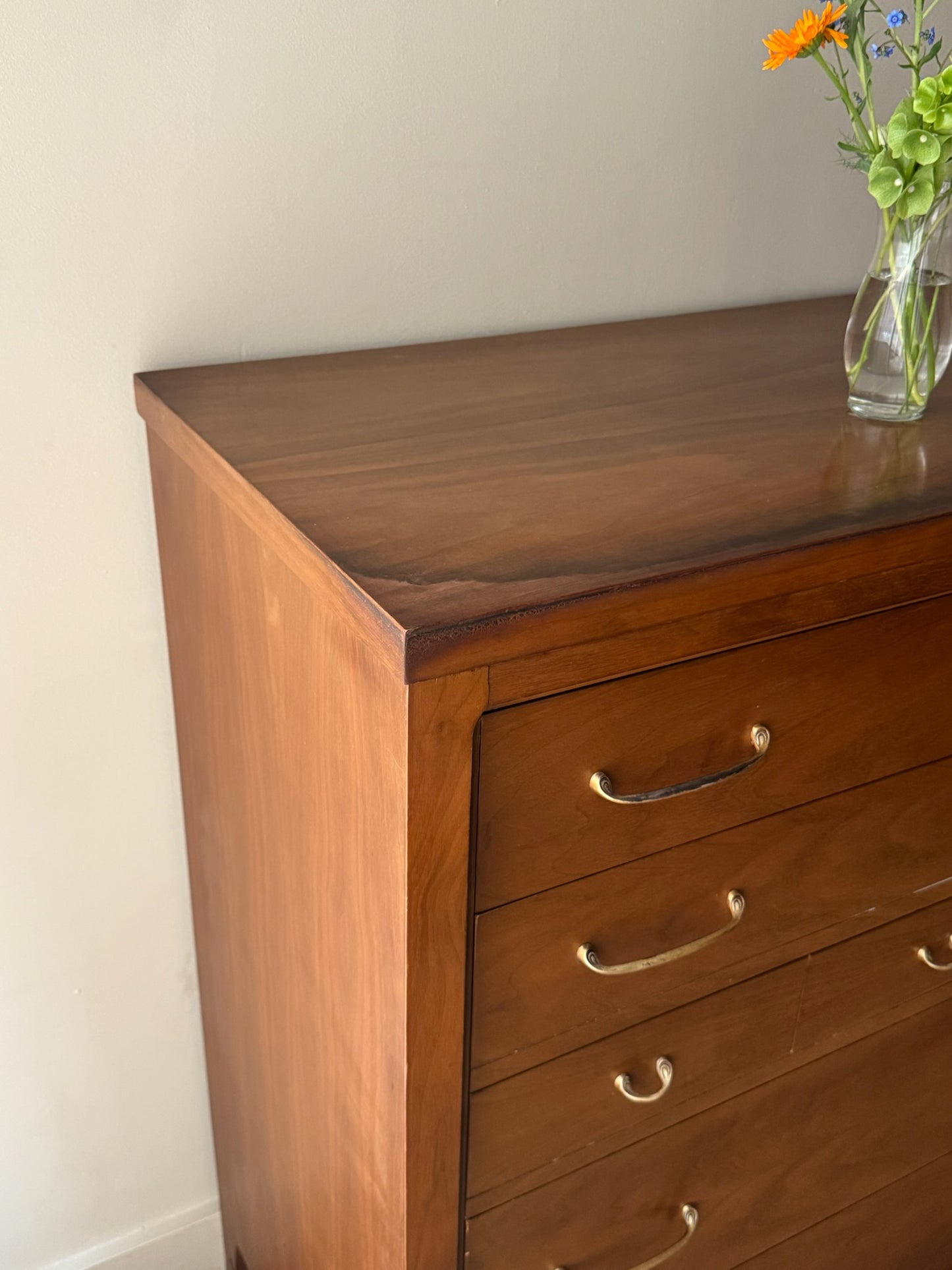 Walnut tallboy