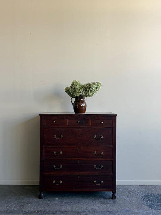 Empire mahogany tallboy dresser