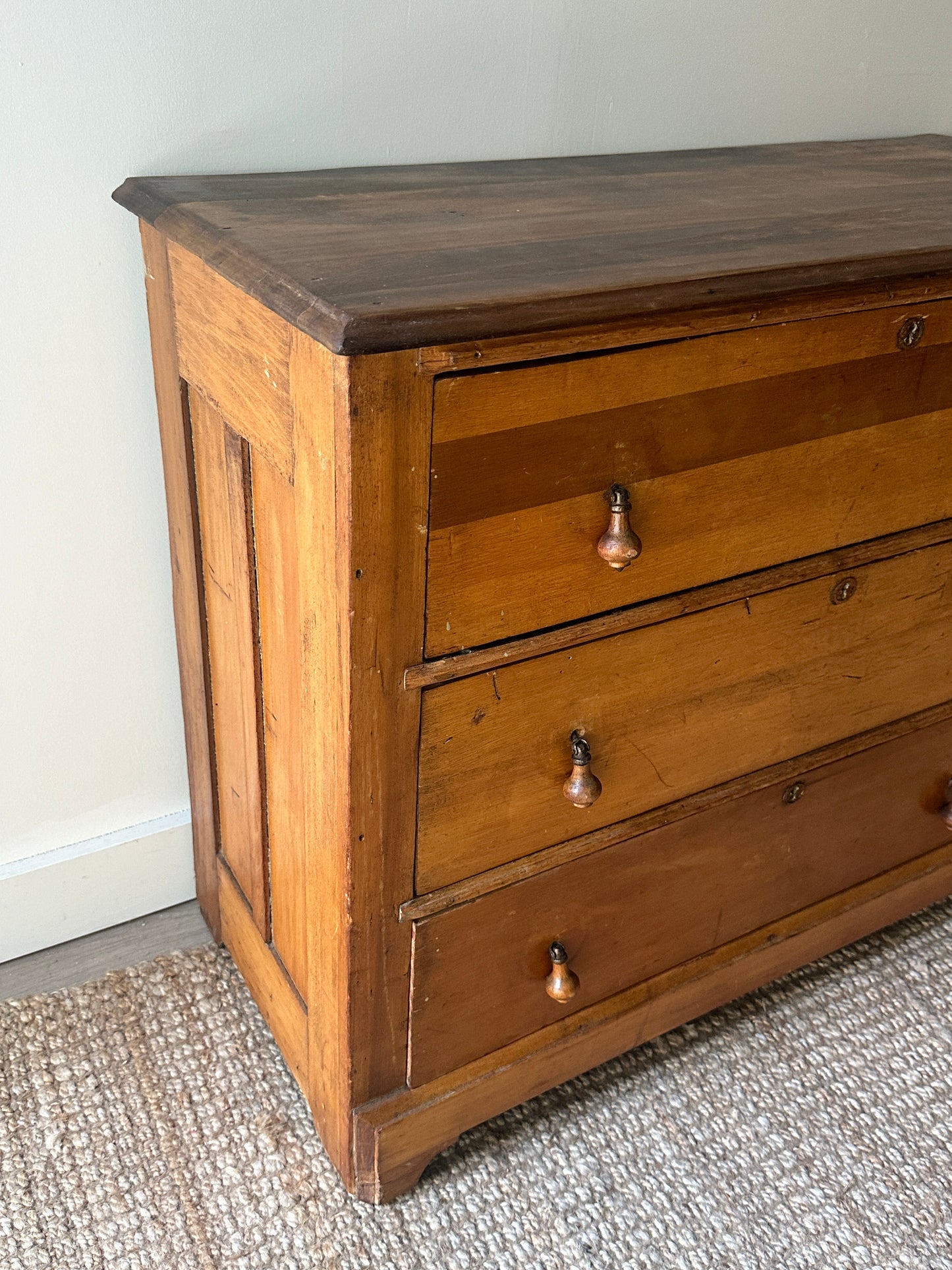 Mixed wood dresser