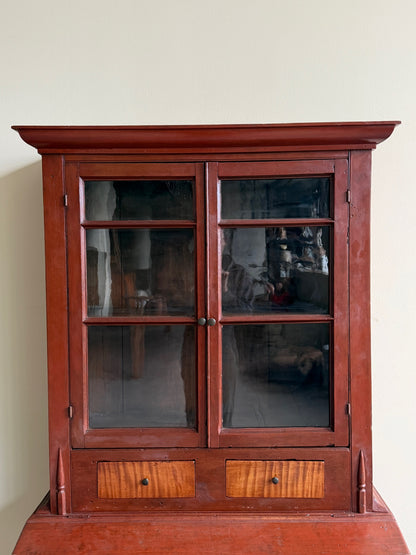 Mid-Atlantic cherry & tiger maple desk