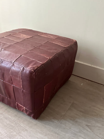 De Sede patchwork leather ottoman
