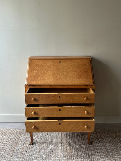 Birdseye maple secretary desk