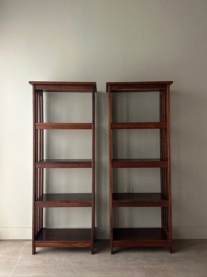 2 Mission Oak Shelves. Sold individually.