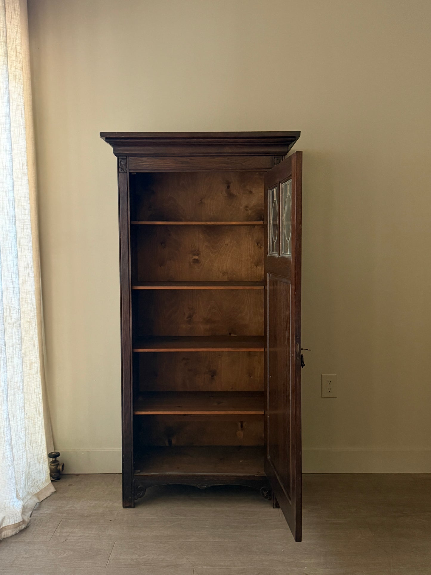 Art Nouveau oak cabinet