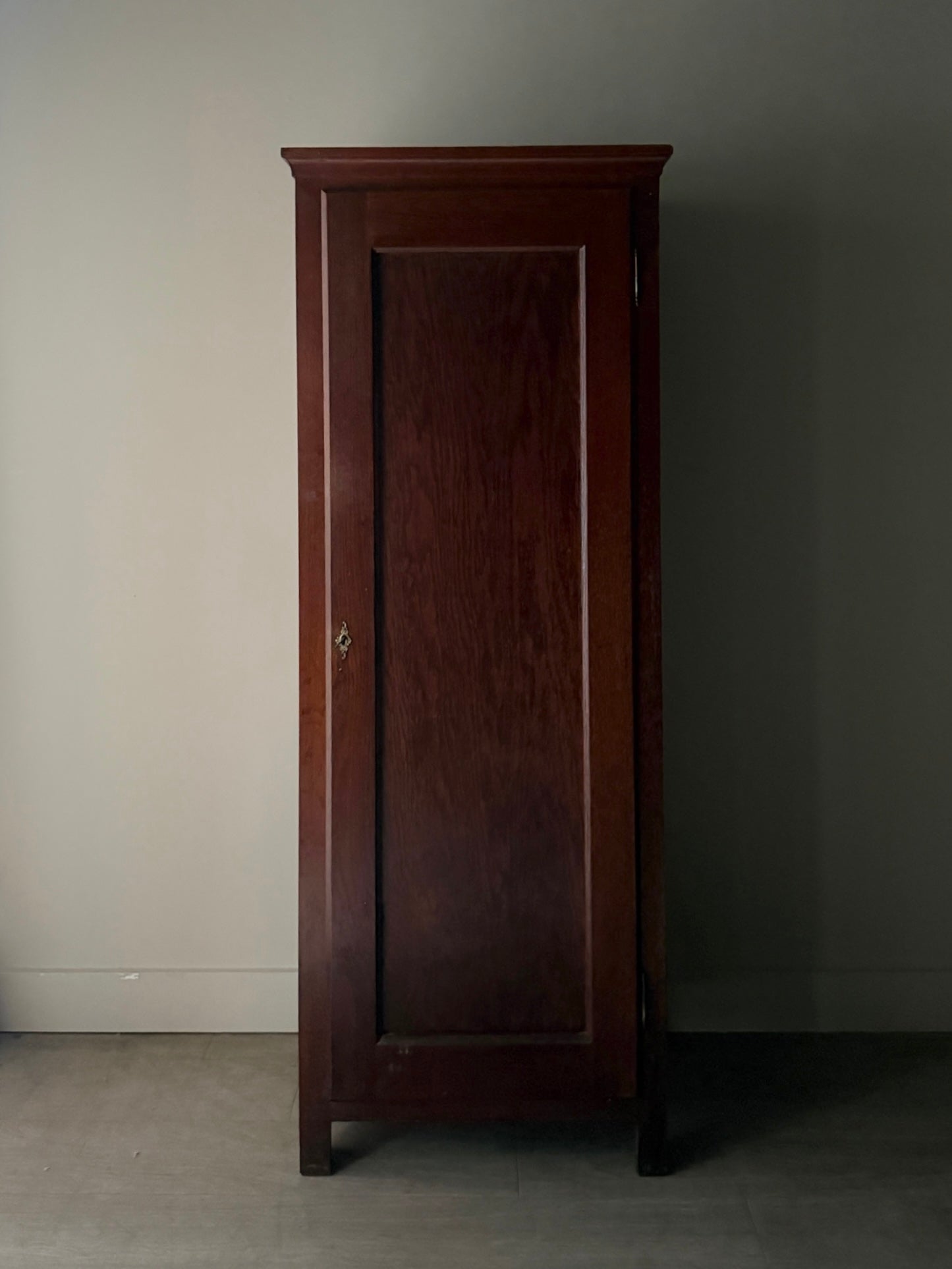 Golden oak chimney cupboard