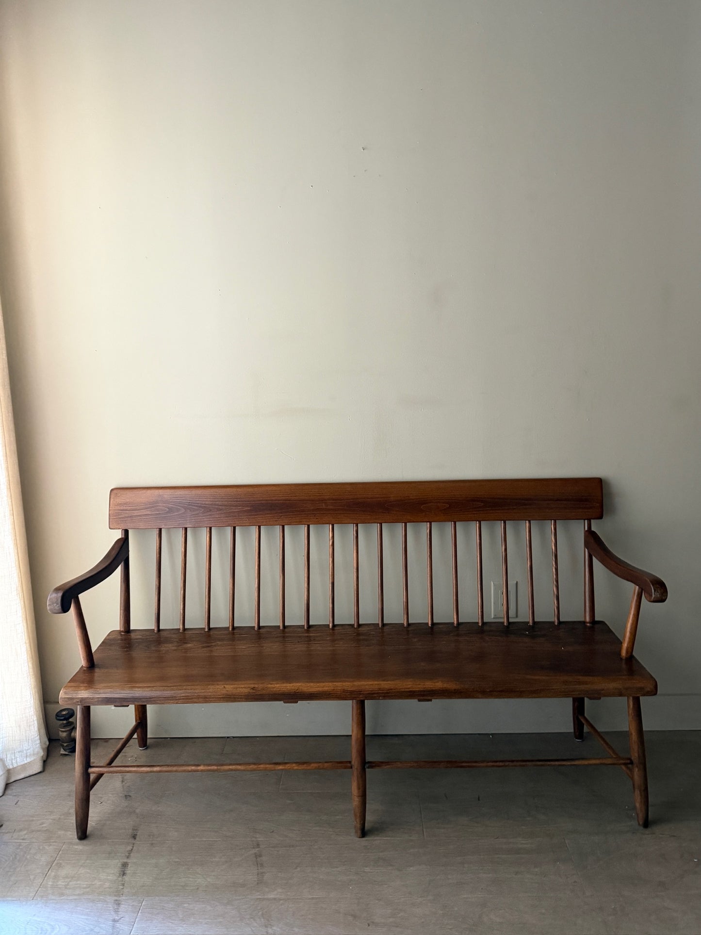 Pine farmhouse bench