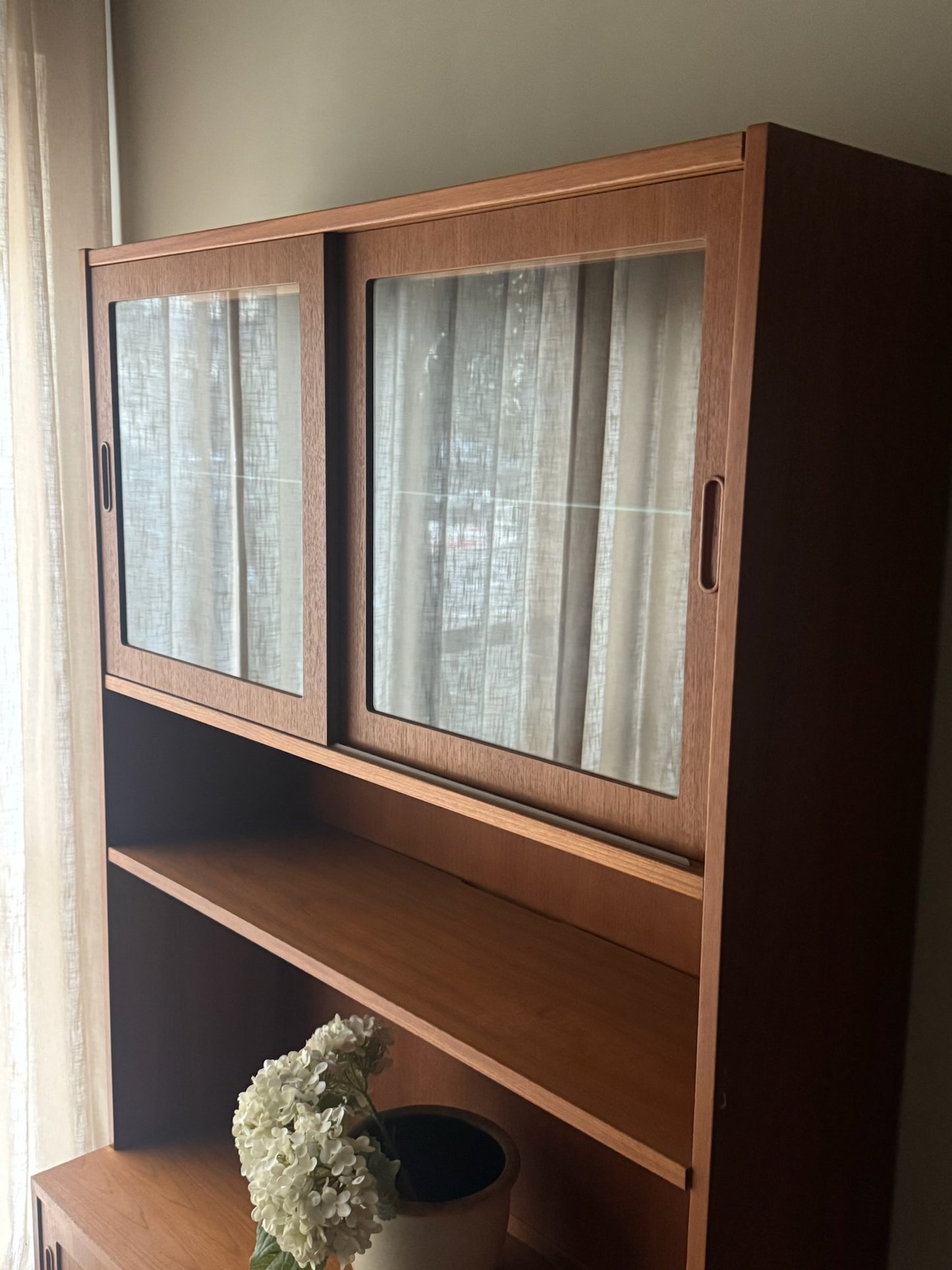 Hundevad Danish teak display hutch