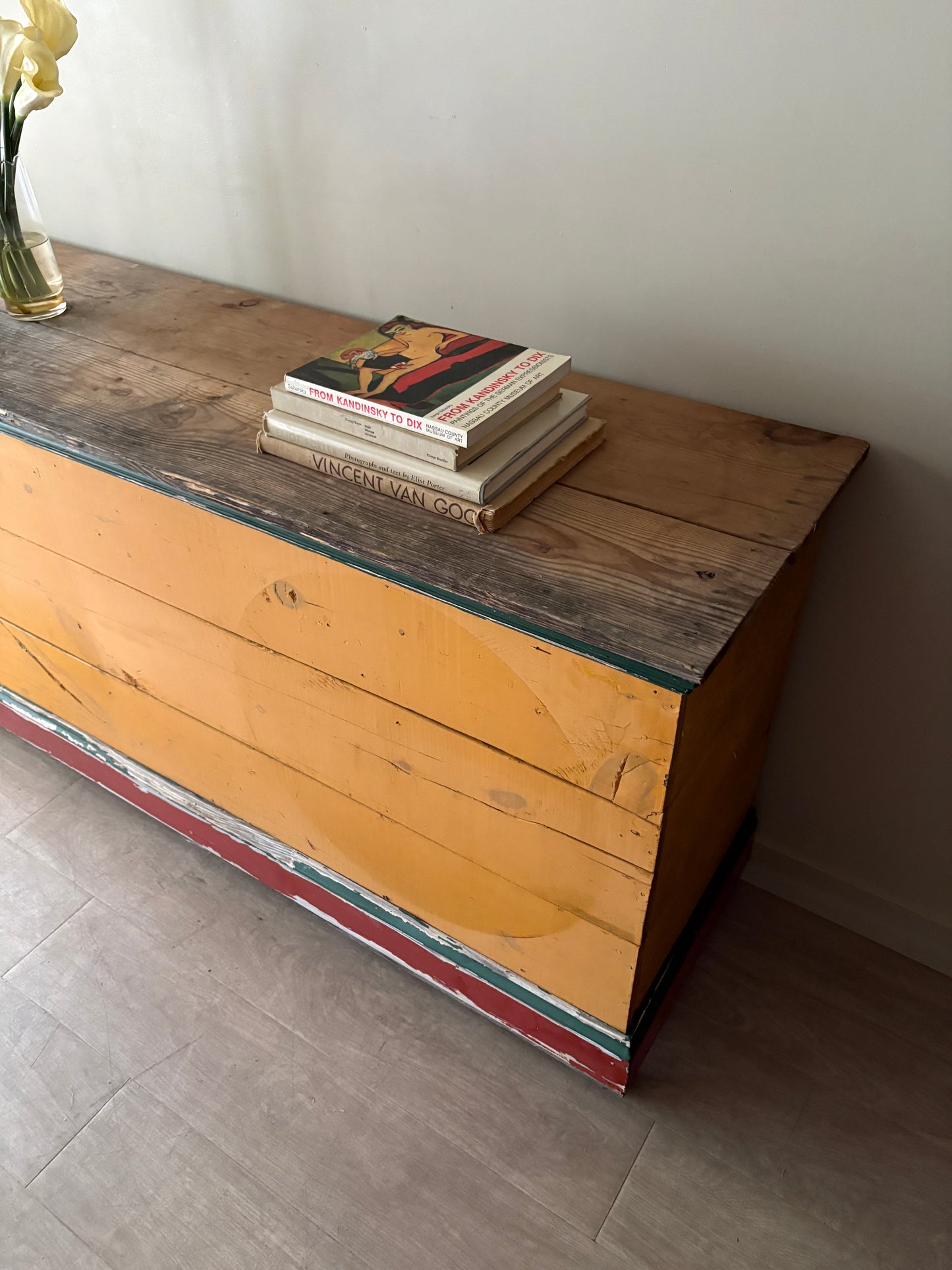 Painted country store counter