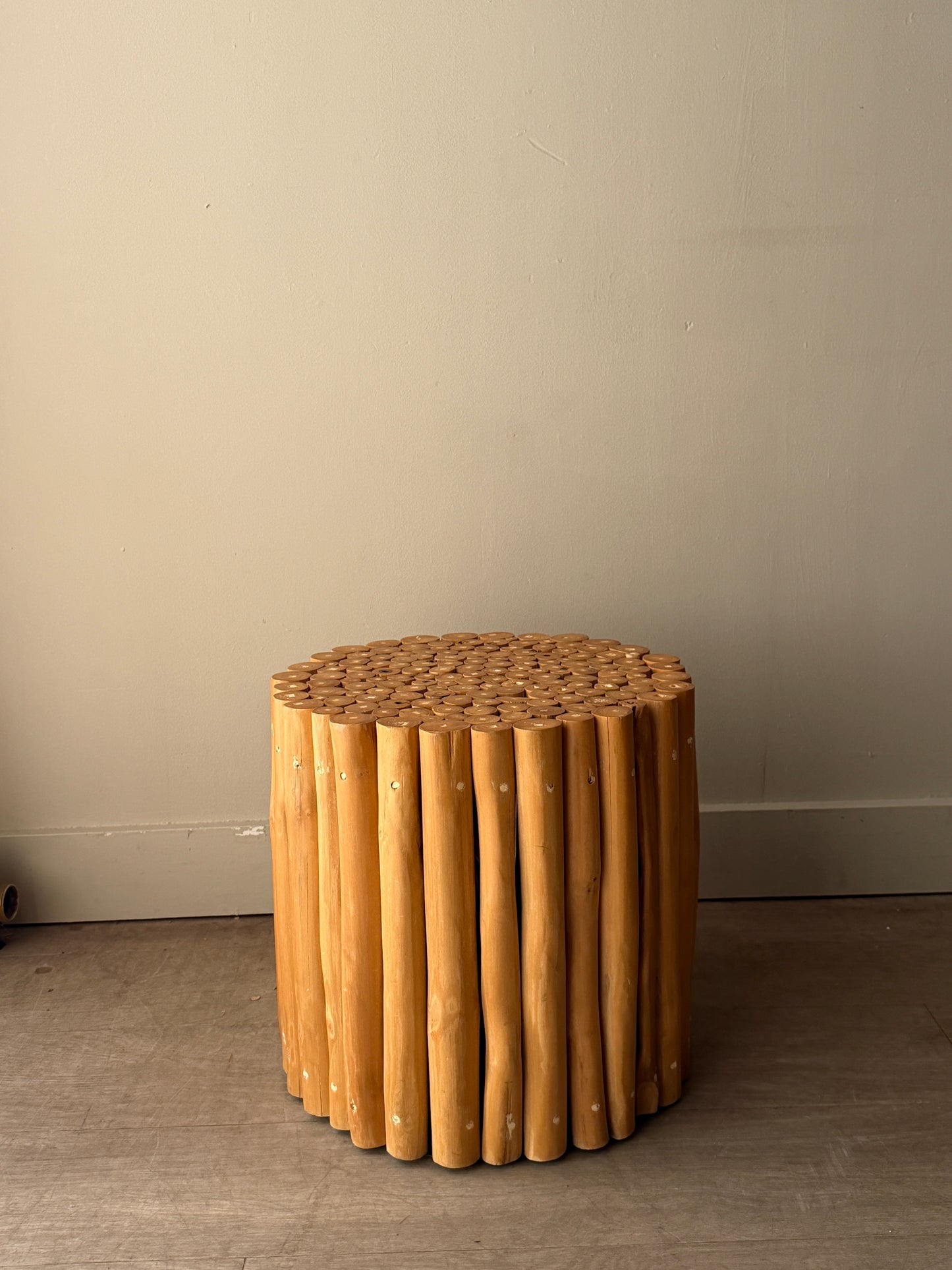 Bamboo side table