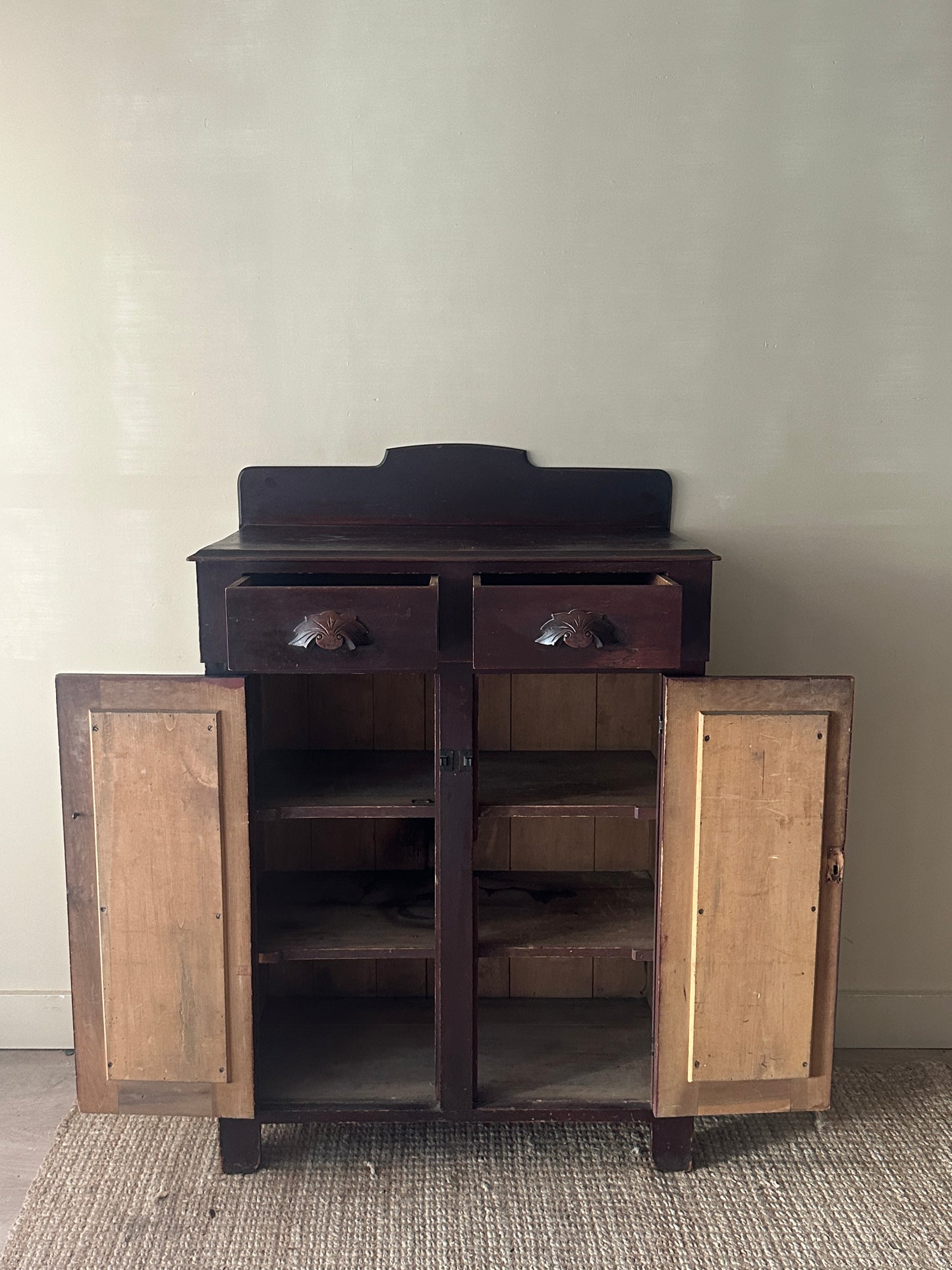 Pine Victorian cupboard