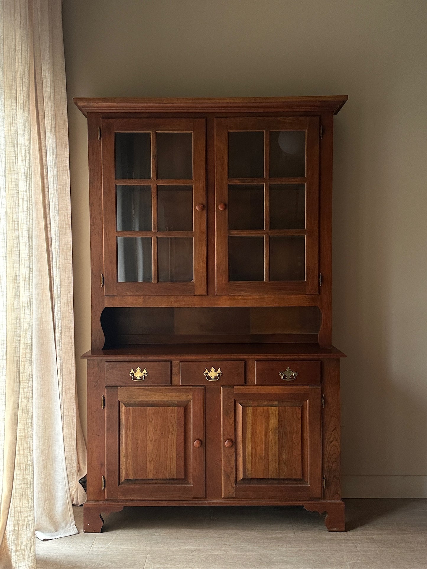 Walnut Display Hutch