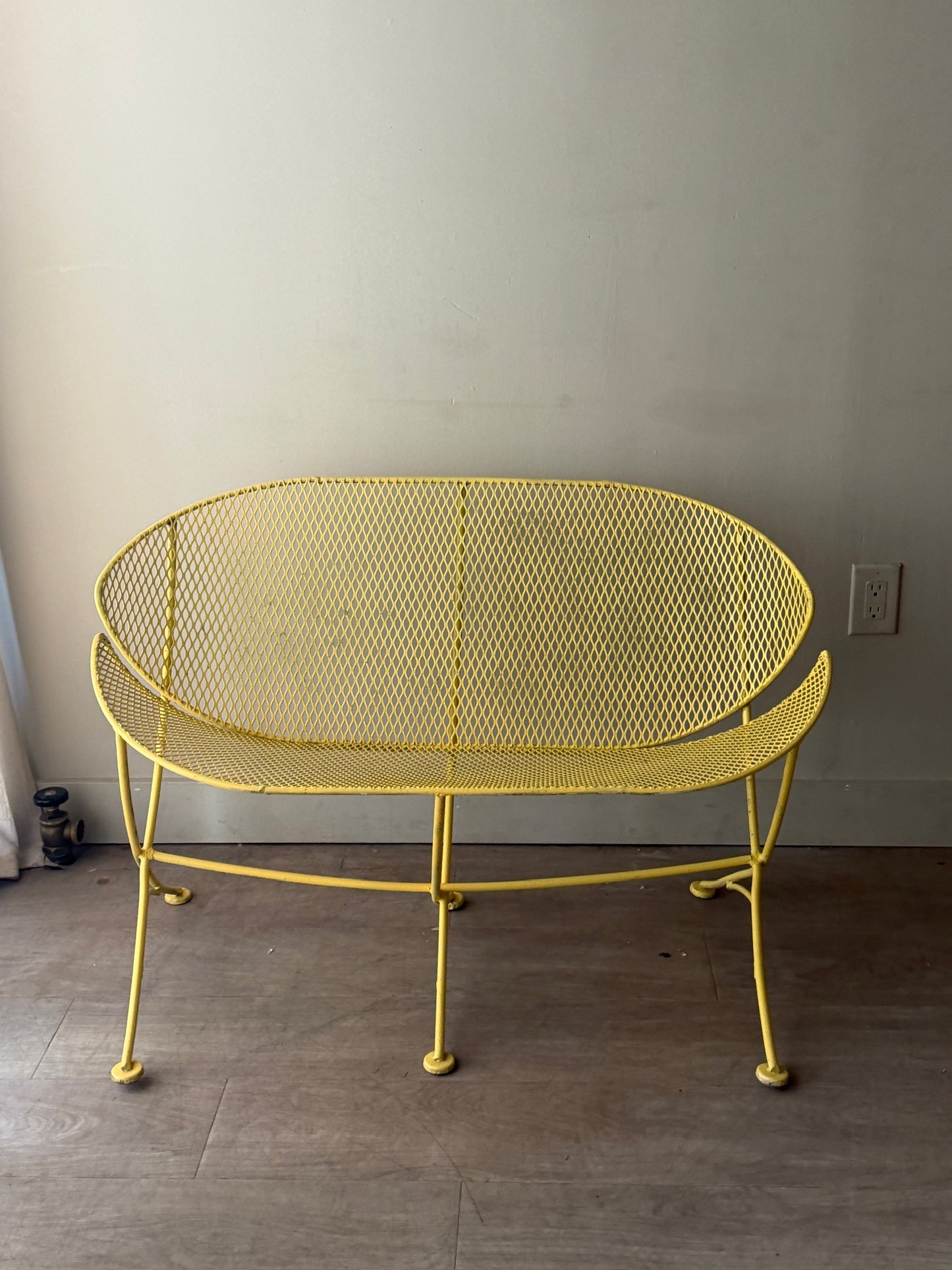 Yellow Salterini orange slice bench