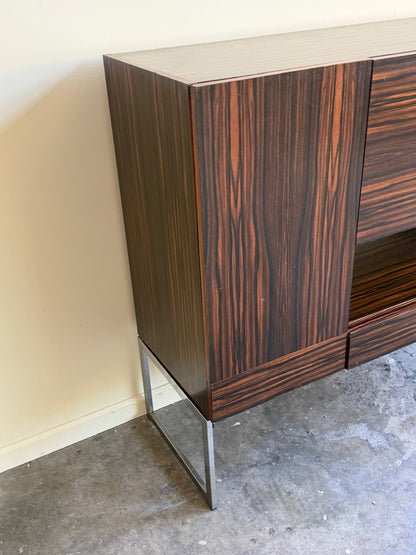 Dutch rosewood bar cabinet